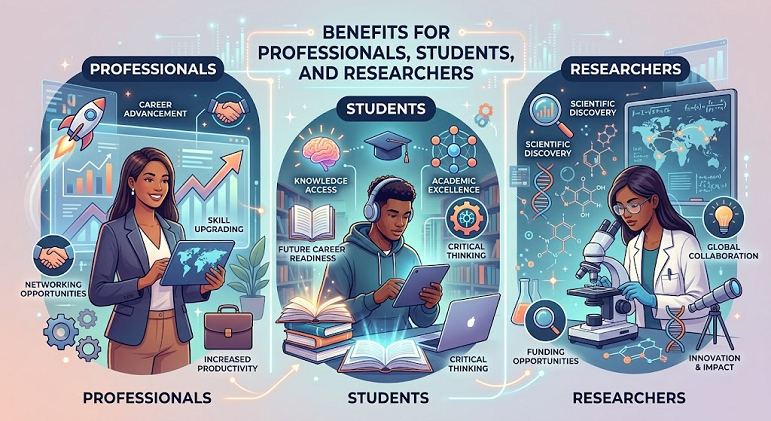 Benefits for Professionals, Students, and Researchers