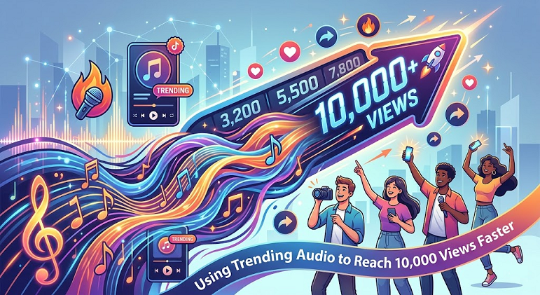 Using Trending Audio to Reach 10,000 Views Faster